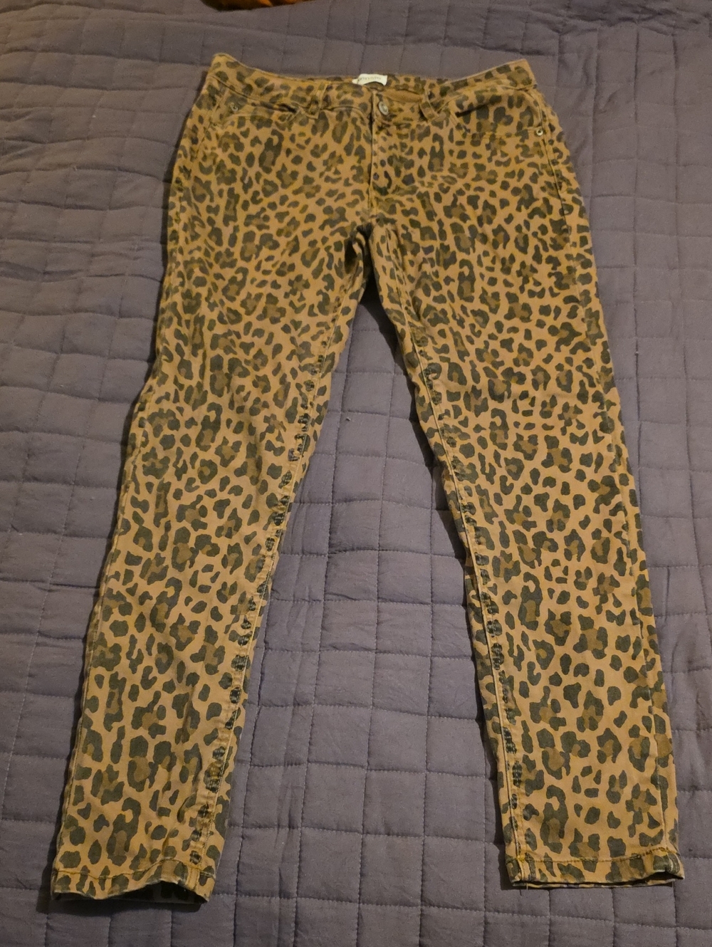 Kensie Leopard Print Skinny Jeans The Effortless Ankle